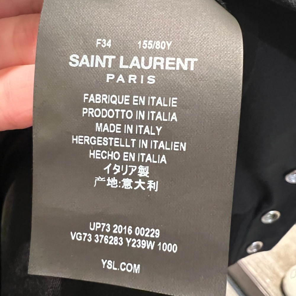 Rare merely used Saint Laurent Black on Black Teddy 34 - Picture 9 of 15